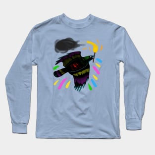 Rainbow Crow (smoky black) Long Sleeve T-Shirt